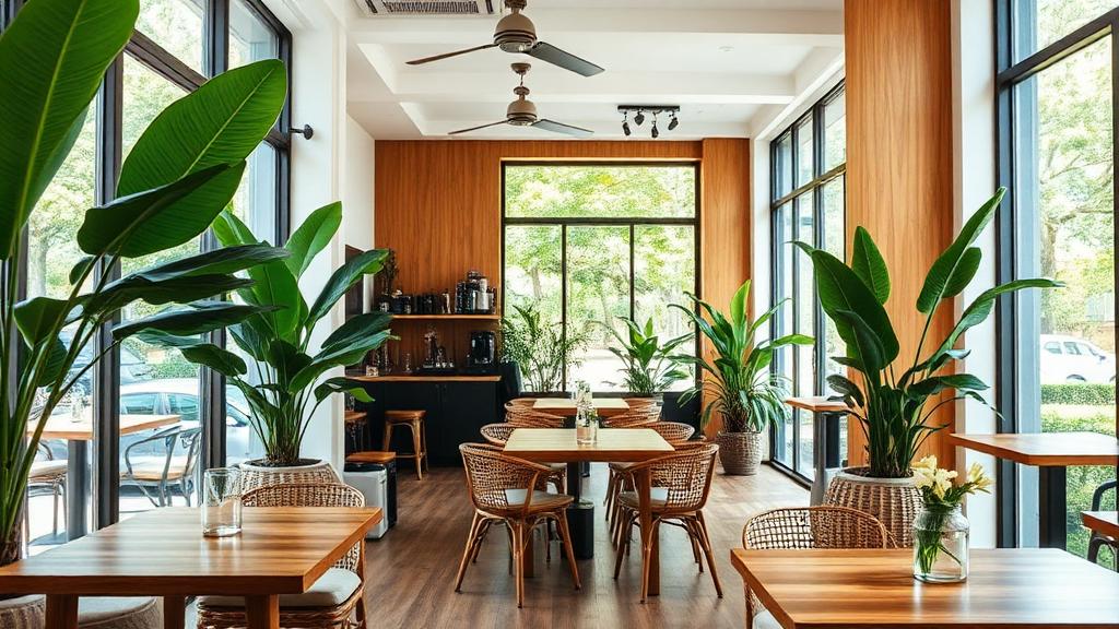 Cozy cafe interior